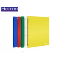 METRON ΝΤΟΣΙΕ ΠΛΑΣΤΙΚΟ Α4 4 ΚΡΙΚΟΙ 2cm ΔΙΑΦΑΝΟ ΑΣΣΟΡΤΙ